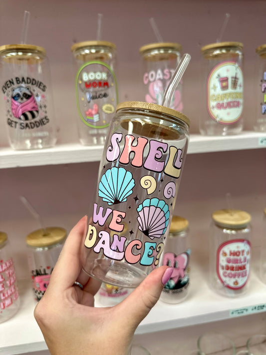 Shell We Dance? Glass Cup