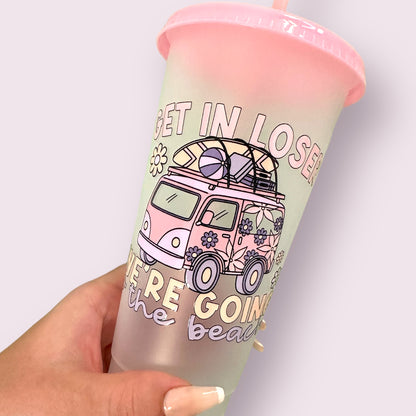 Get in loser beach cold cup