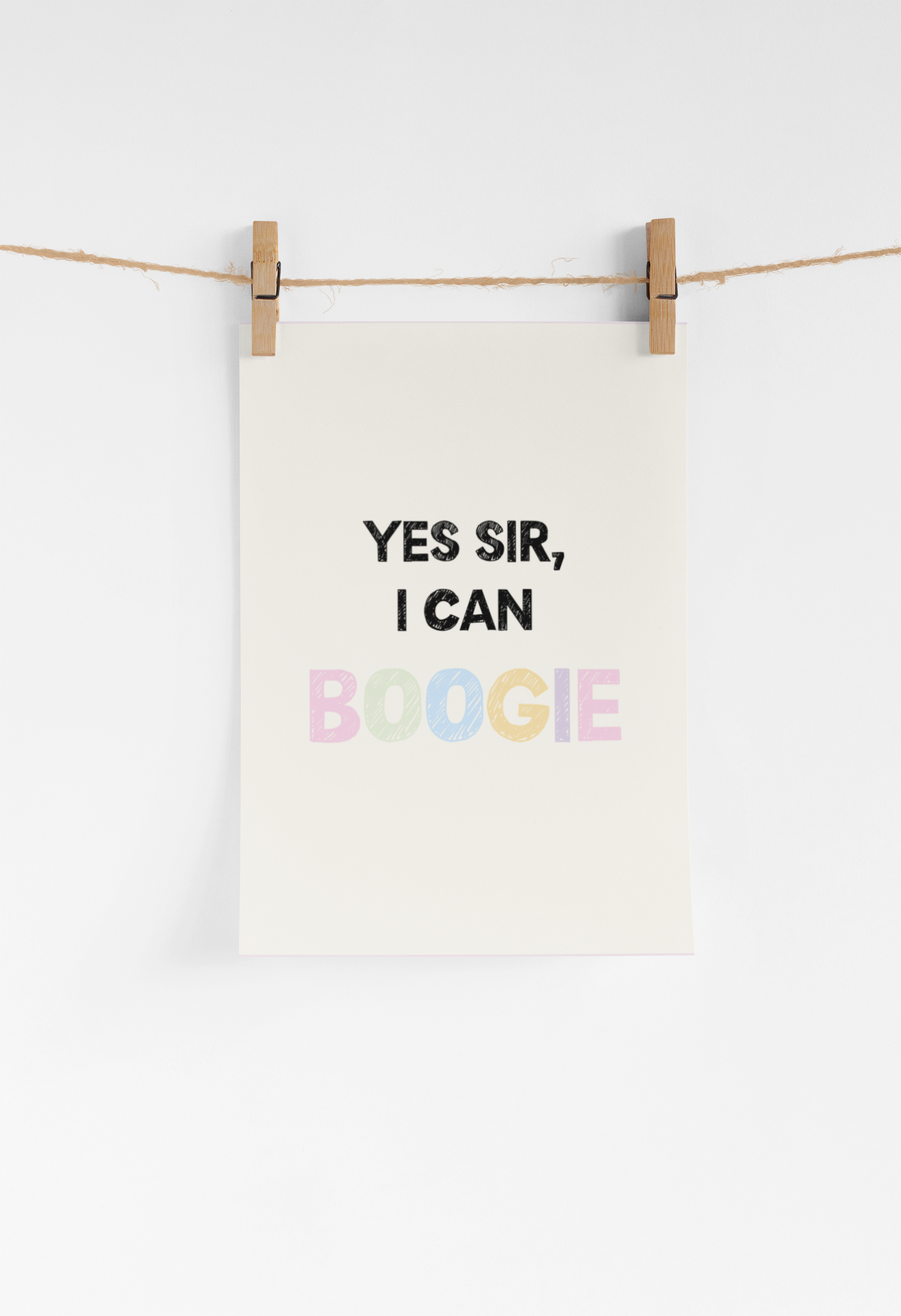 Yes sir I can boogie Print