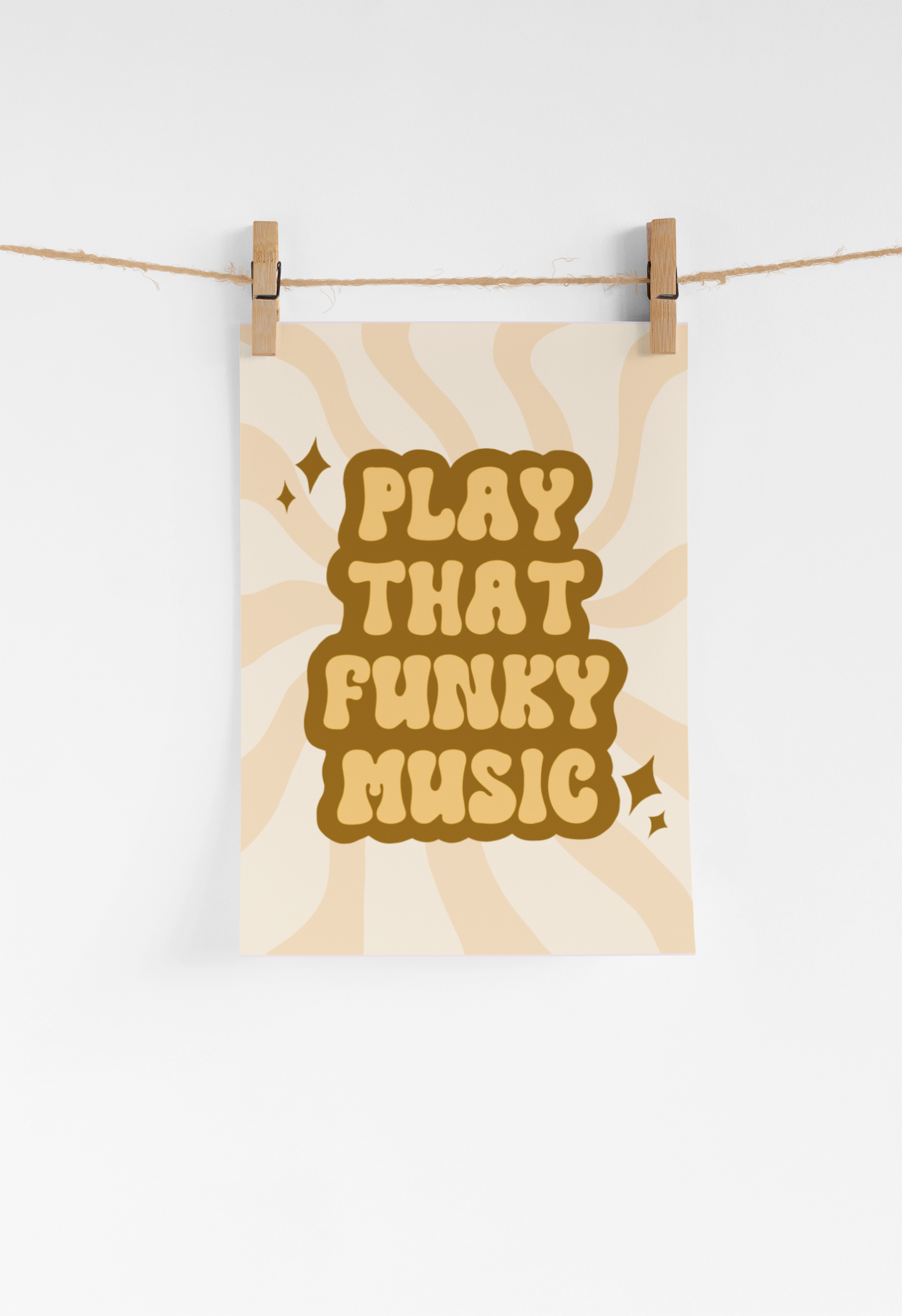 Play that funky music print