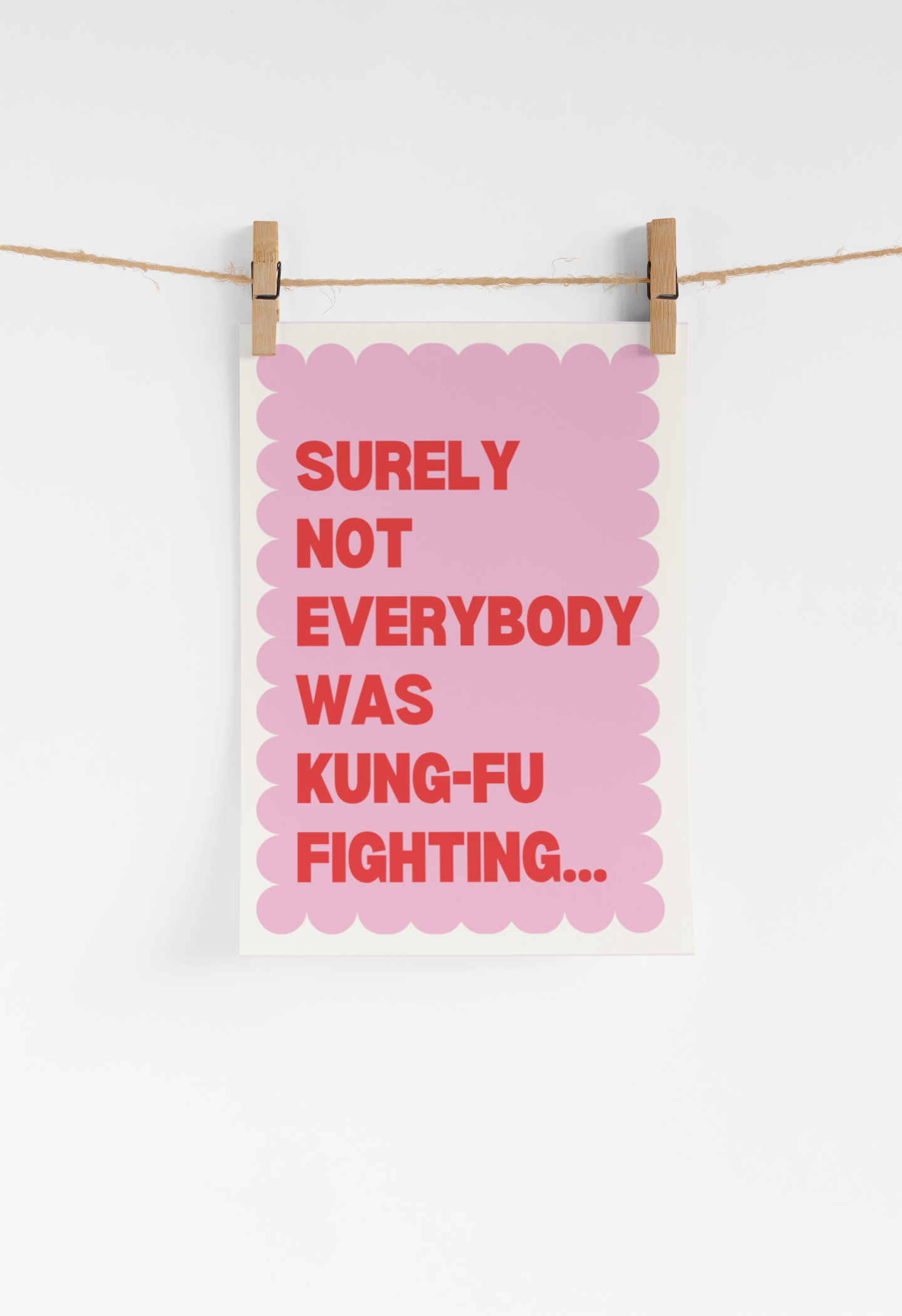 Kung-fu fighting Print